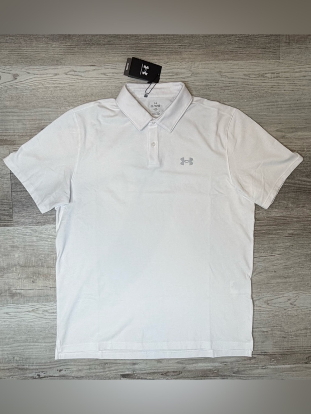 Under Armour UA Playoff Pique Mens Polo White Size XL NWT